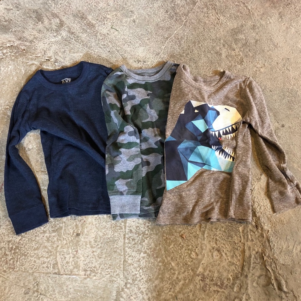 Lot of 3 boys thermal tops